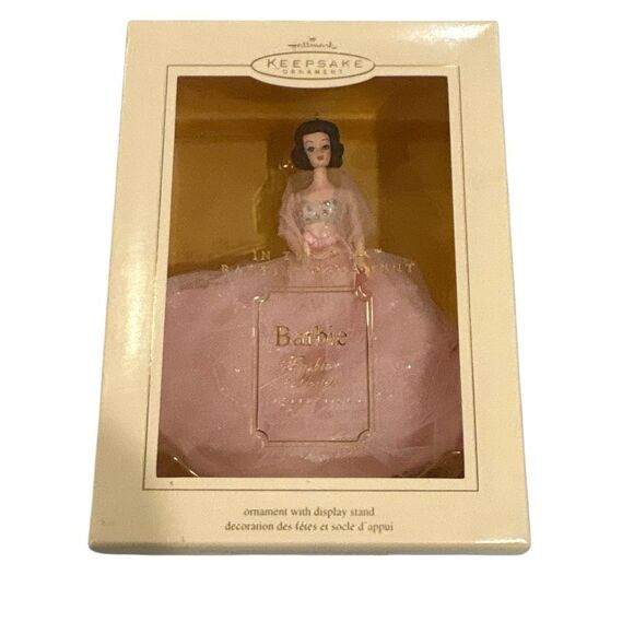 Vintage 2002 In The Pink Barbie Ornament Hallmark Keepsake Collection Mattel NIB - Picture 1 of 5